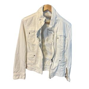 Chico’s Denim Jacket - white | Chico’s size 0 (ladies small/4-6)
